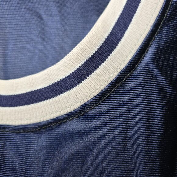 Vintage Powers Men’s Size 46 Enid Outlaws #25 Basketball Jersey Navy Blue TBL - Picture 6 of 15